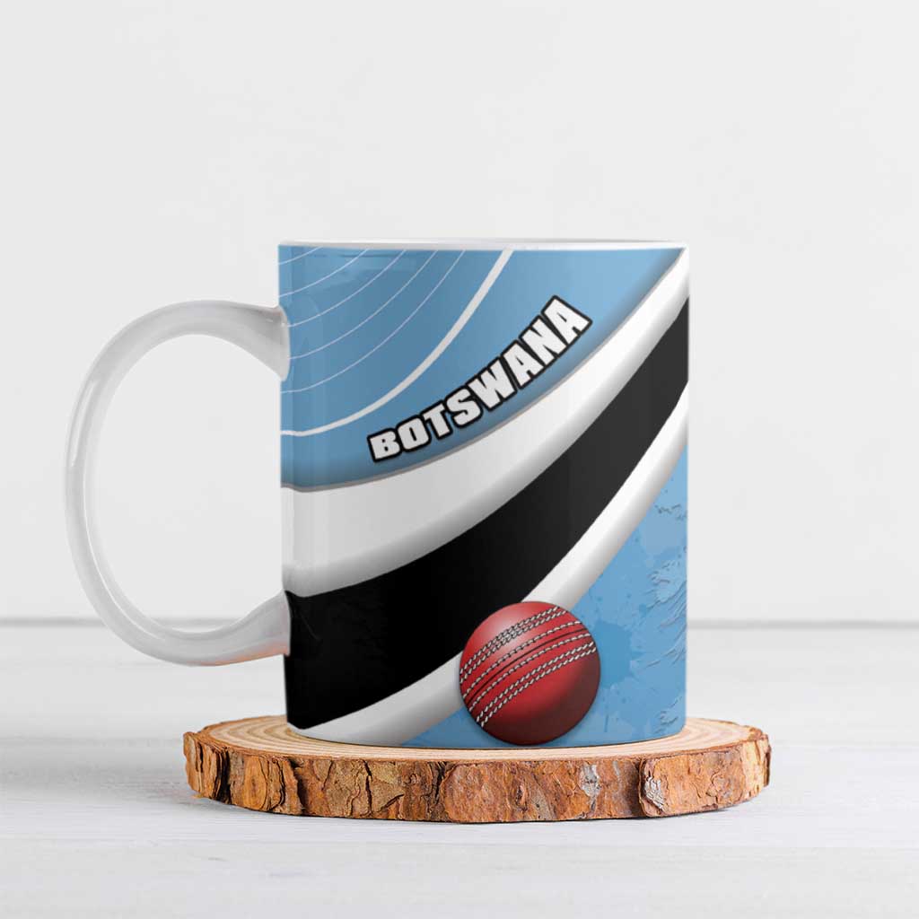Custom Botswana Cricket Ceramic Mug Go Baggy Blues