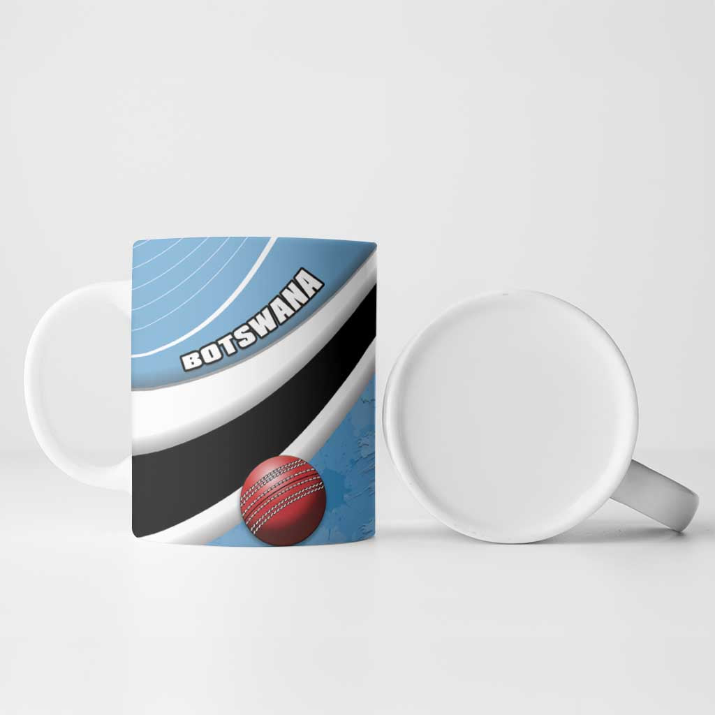 Custom Botswana Cricket Ceramic Mug Go Baggy Blues