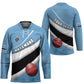 Custom Botswana Cricket Hockey Jersey Go Baggy Blues