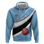 Custom Botswana Cricket Hoodie Go Champions Baggy Blues - African Pride