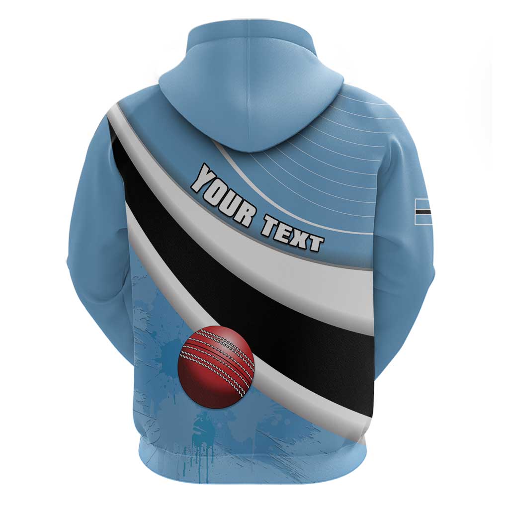 Custom Botswana Cricket Hoodie Go Champions Baggy Blues - African Pride