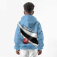 Custom Botswana Cricket Kid Hoodie Go Champions Baggy Blues - African Pride
