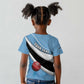 Custom Botswana Cricket Kid T shirt Go Champions Baggy Blues - African Pride