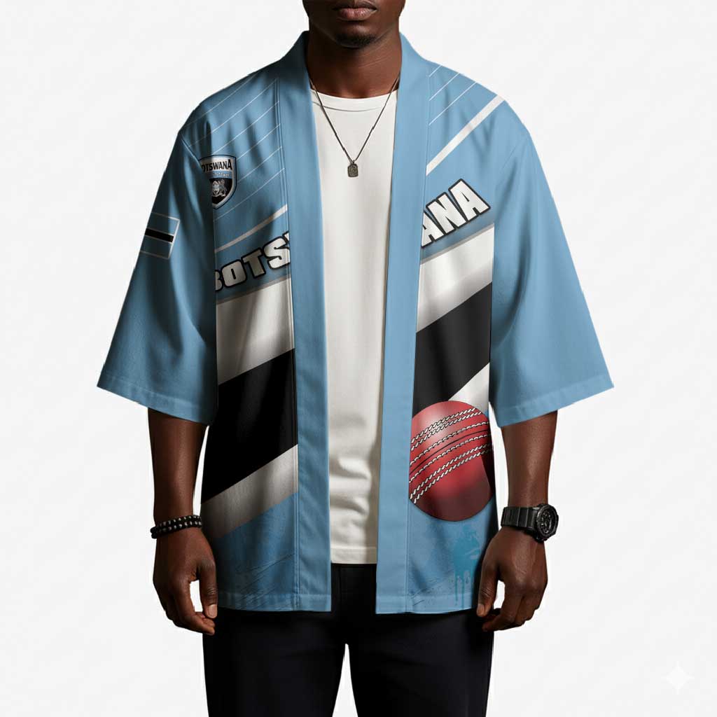 Custom Botswana Cricket Kimono Go Baggy Blues