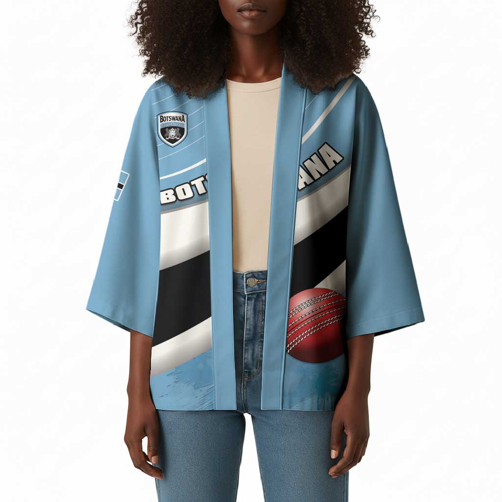 Custom Botswana Cricket Kimono Go Baggy Blues