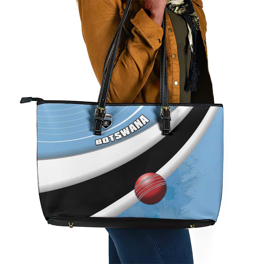 Botswana Cricket Leather Tote Bag Go Champions Baggy Blues - African Pride