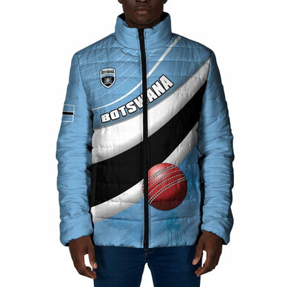 Custom Botswana Cricket Padded Jacket Go Baggy Blues