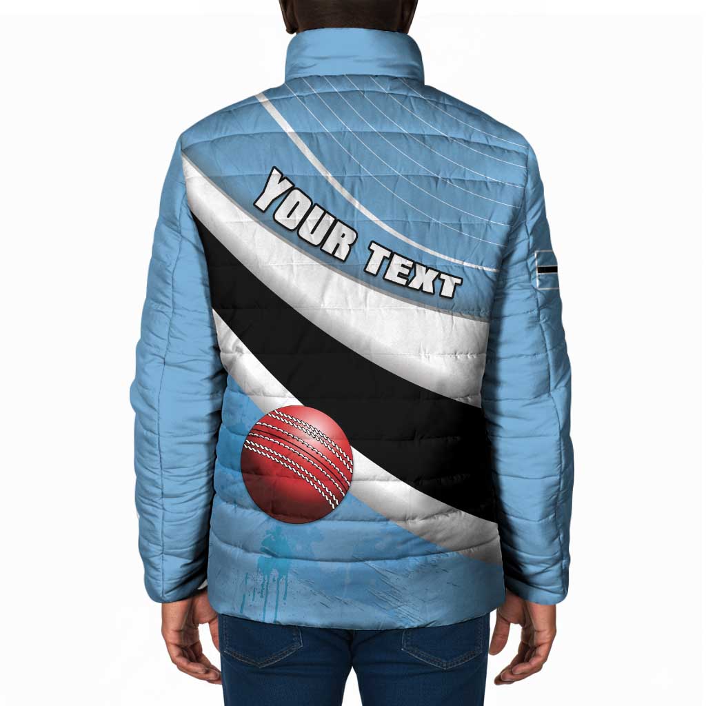 Custom Botswana Cricket Padded Jacket Go Baggy Blues