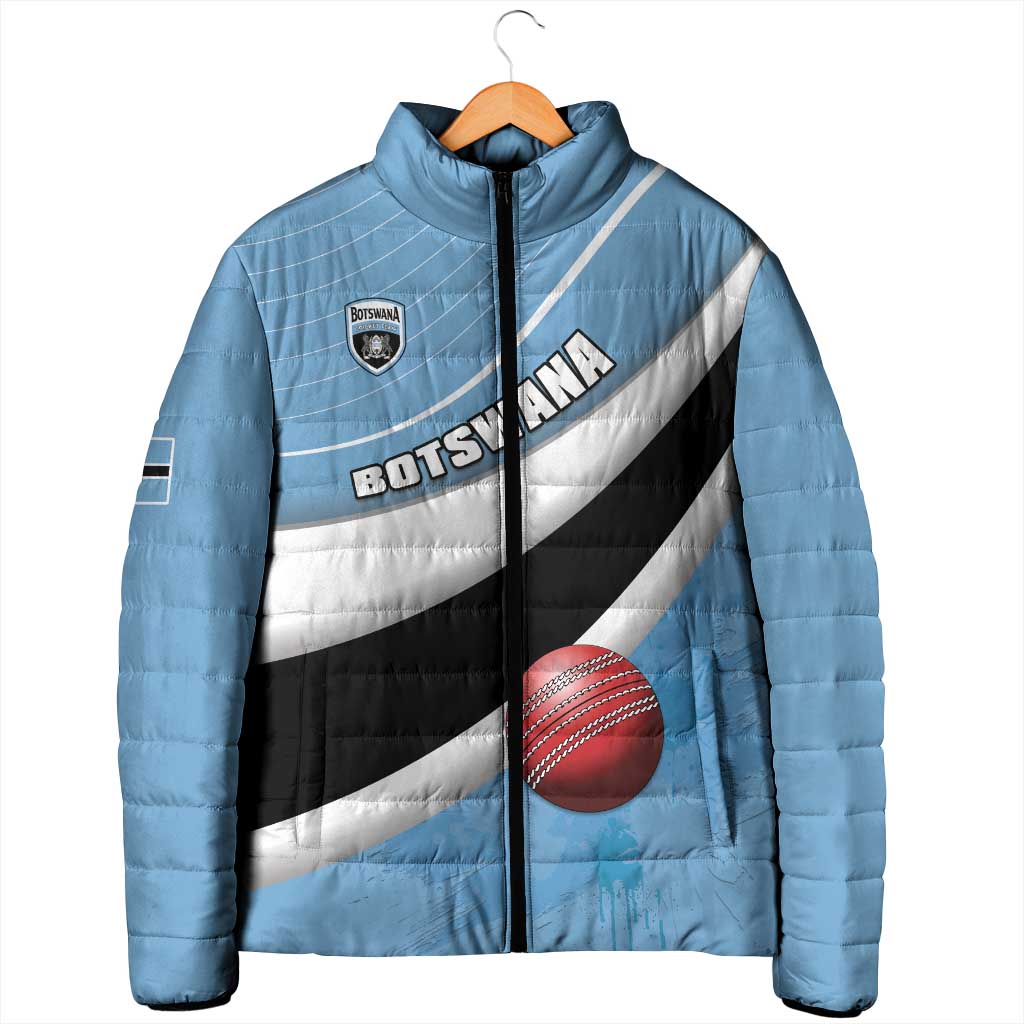 Custom Botswana Cricket Padded Jacket Go Baggy Blues