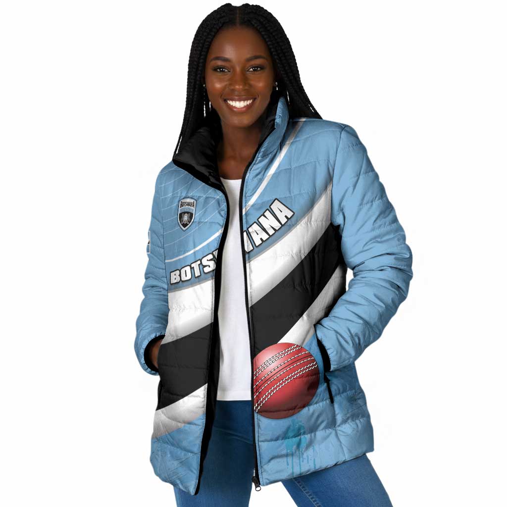 Custom Botswana Cricket Padded Jacket Go Baggy Blues