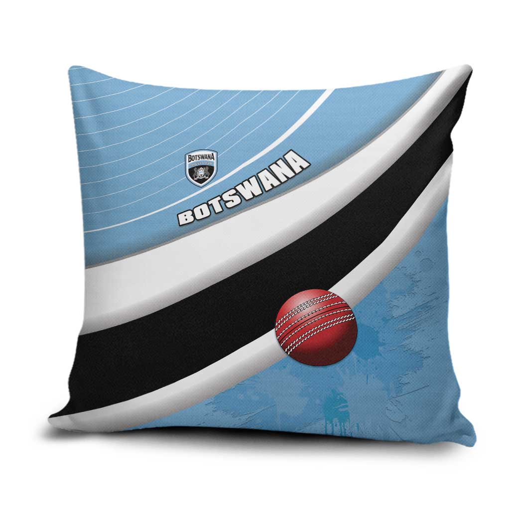 Botswana Cricket Pillow Cover Go Baggy Blues