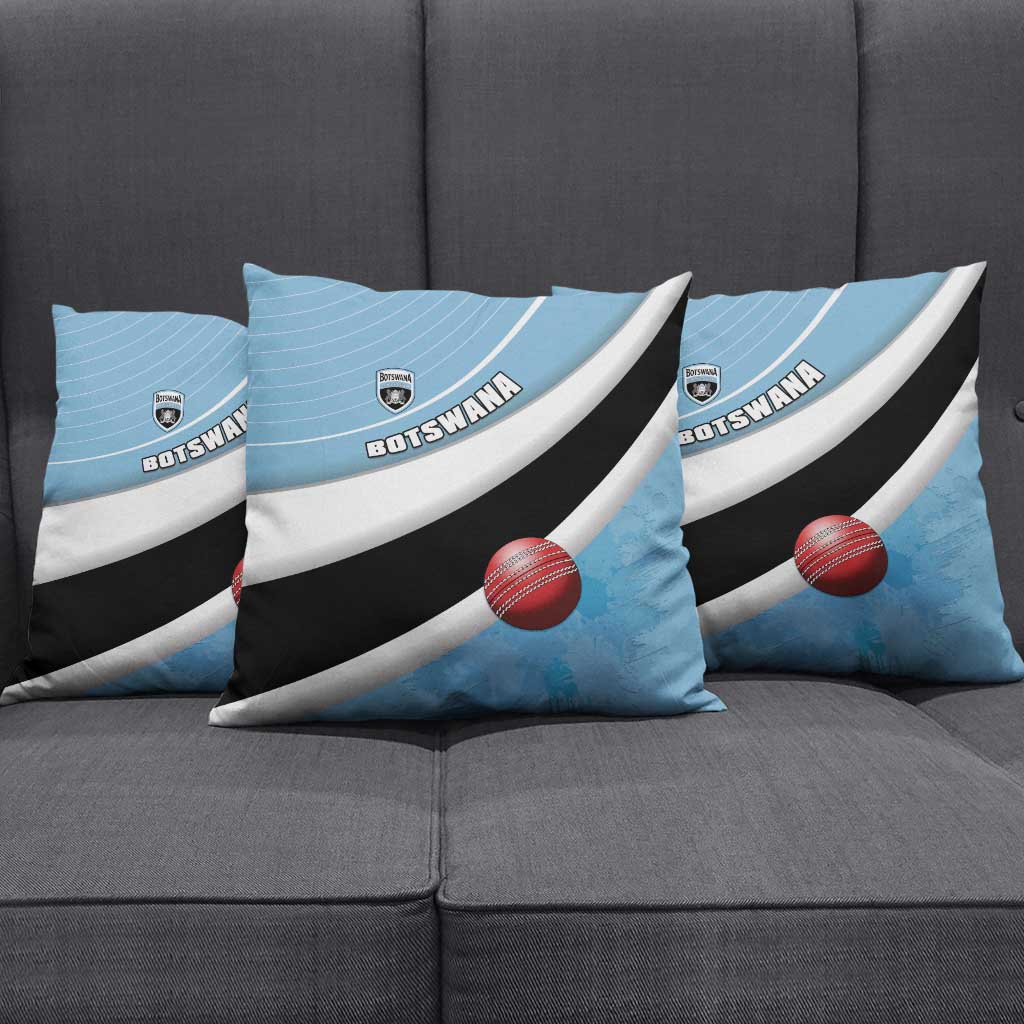 Botswana Cricket Pillow Cover Go Baggy Blues