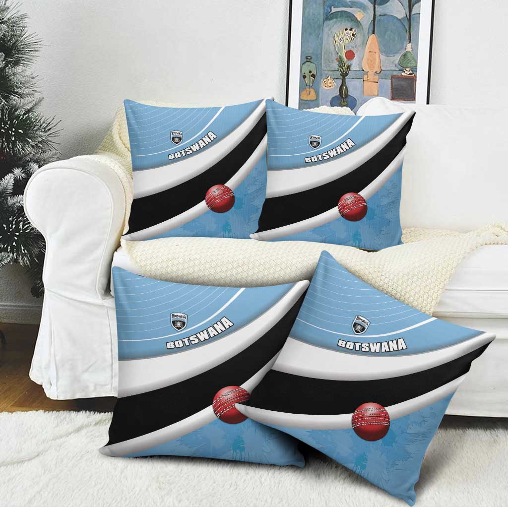 Botswana Cricket Pillow Cover Go Baggy Blues