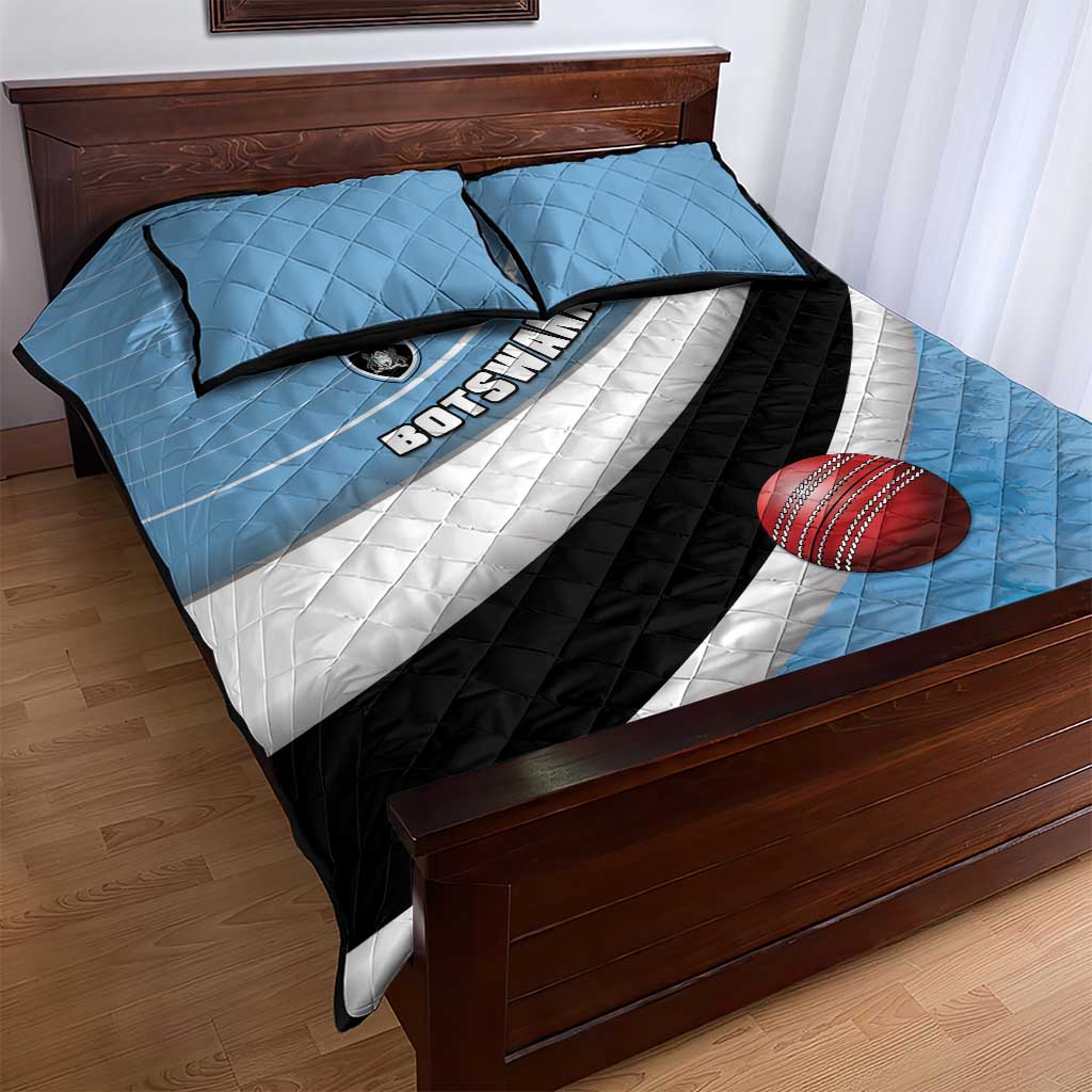 Botswana Cricket Quilt Bed Set Go Champions Baggy Blues - African Pride