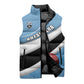 Custom Botswana Cricket Sleeveless Puffer Jacket Go Baggy Blues