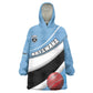 Custom Botswana Cricket Wearable Blanket Hoodie Go Champions Baggy Blues - African Pride
