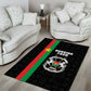 Burkina Faso Area Rug Striped Black - Bogolan Pattern - African Pride