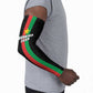 Personalized Burkina Faso Striped Arm Sleeves African Mud Cloth Pattern - Black