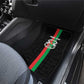 Burkina Faso Car Mats Striped Black - Bogolan Pattern - African Pride