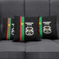 Burkina Faso Striped Pillow Cover African Mud Cloth Pattern - Black