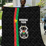 Burkina Faso Quilt Striped Black - Bogolan Pattern - African Pride