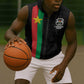 Personalized Burkina Faso Sleeveless Zip Hoodie Striped Black - Bogolan Pattern - African Pride