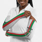 Personalized Burkina Faso Striped Arm Sleeves African Mud Cloth Pattern - White