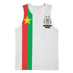 Personalized Burkina Faso Basketball Jersey Striped White - Bogolan Pattern LT15