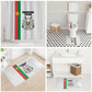 Burkina Faso Striped Bathroom Set African Mud Cloth Pattern - White