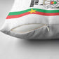 Burkina Faso Striped Pillow Cover African Mud Cloth Pattern - White