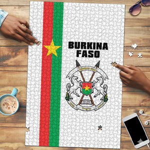 Burkina Faso Striped Puzzle African Mud Cloth Pattern - White