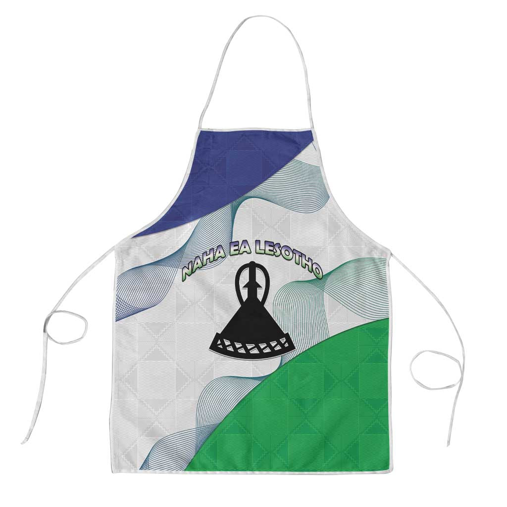 Lesotho Apron Coat Of Arms With Kente Pattern