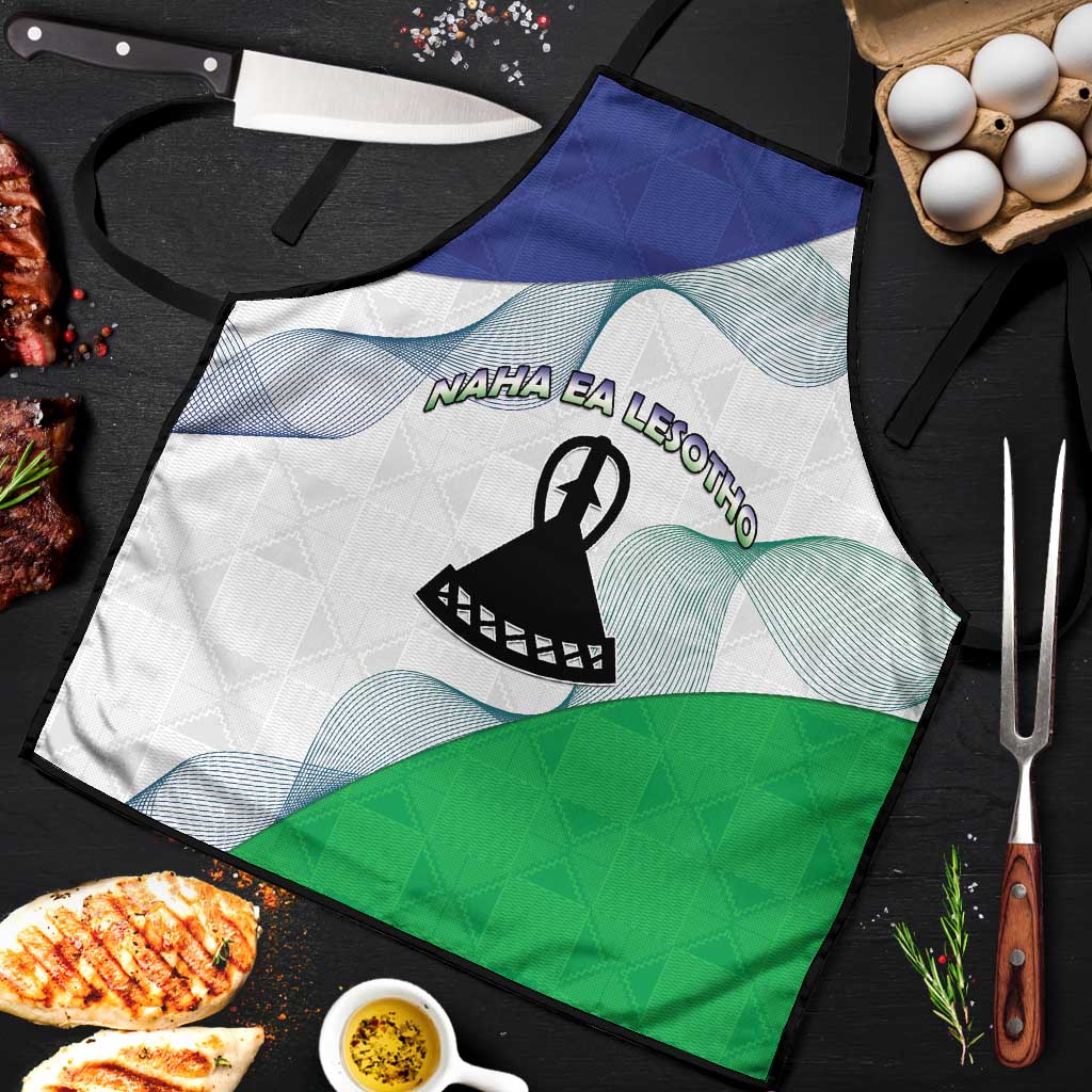 Lesotho Apron Coat Of Arms With Kente Pattern