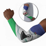 Personalized Lesotho Arm Sleeves Coat Of Arms With Kente Pattern