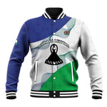 Personalized Naha ea Lesotho Baseball Jacket Coat Of Arms With Kente Pattern - African Pride