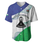 Personalized Naha ea Lesotho Baseball Jersey Coat Of Arms With Kente Pattern - African Pride