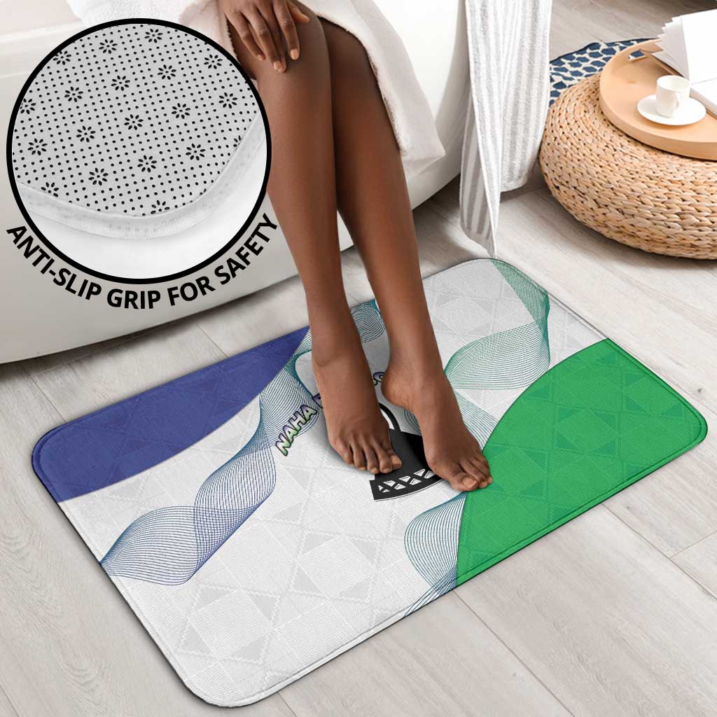 Lesotho Bathroom Set Coat Of Arms With Kente Pattern
