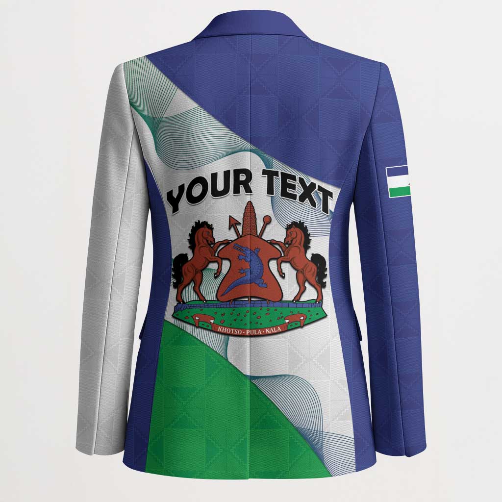 Personalized Lesotho Blazer Coat Of Arms With Kente Pattern