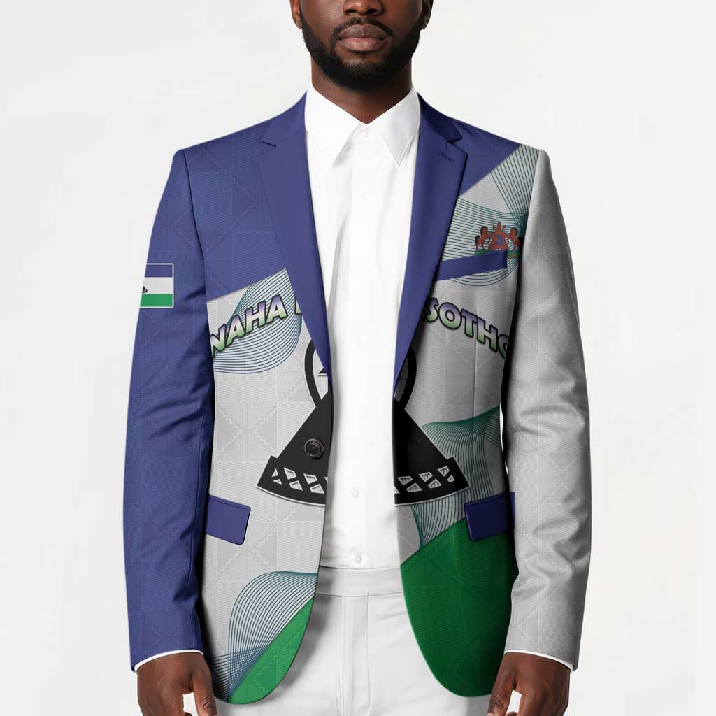 Personalized Lesotho Blazer Coat Of Arms With Kente Pattern
