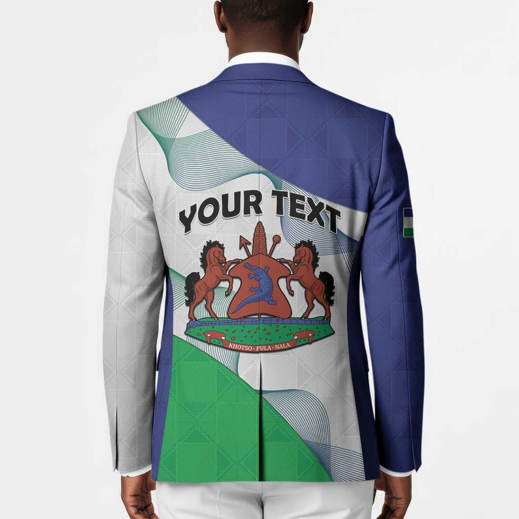 Personalized Lesotho Blazer Coat Of Arms With Kente Pattern