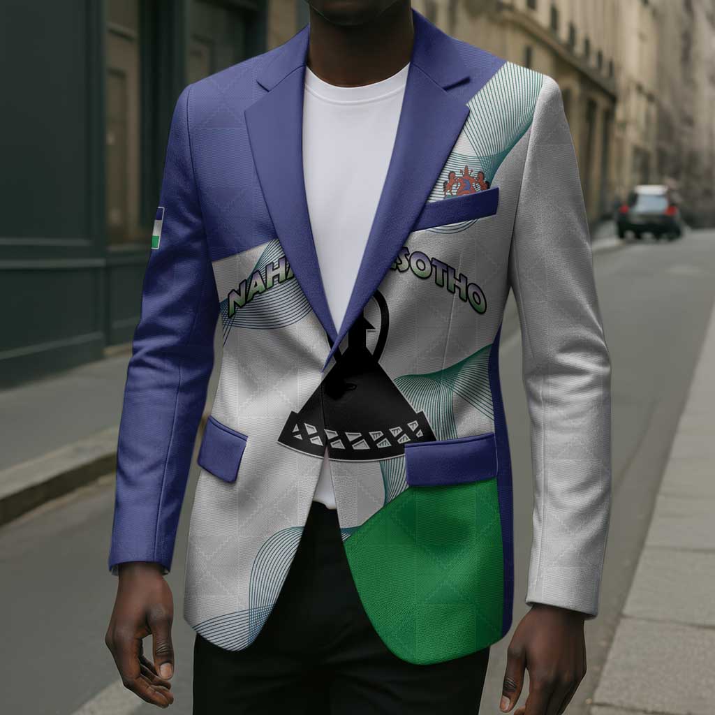 Personalized Lesotho Blazer Coat Of Arms With Kente Pattern