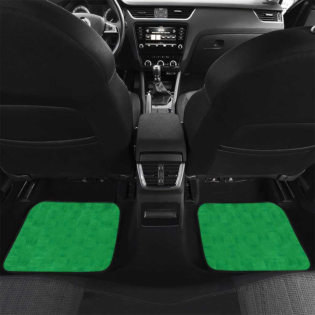 Personalized Naha ea Lesotho Car Mats Coat Of Arms With Kente Pattern - African Pride