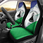Naha ea Lesotho Car Seat Cover Coat Of Arms With Kente Pattern - African Pride