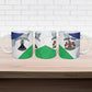 Personalized Lesotho Ceramic Mug Coat Of Arms With Kente Pattern