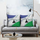Lesotho Pillow Cover Coat Of Arms With Kente Pattern