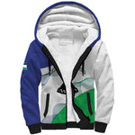 Personalized Naha ea Lesotho Sherpa Hoodie Coat Of Arms With Kente Pattern - African Pride