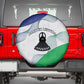 Naha ea Lesotho Spare Tire Cover Coat Of Arms With Kente Pattern - African Pride