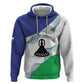 Personalized Naha ea Lesotho Zip Hoodie Coat Of Arms With Kente Pattern - African Pride