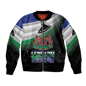 Happy Lesotho Independence Day Bomber Jacket Khotso Pula Nala - African Pride