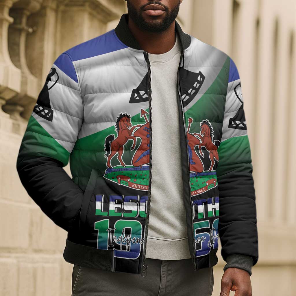 Lesotho 1966 Bomber Puffer Jacket Happy Independence Day